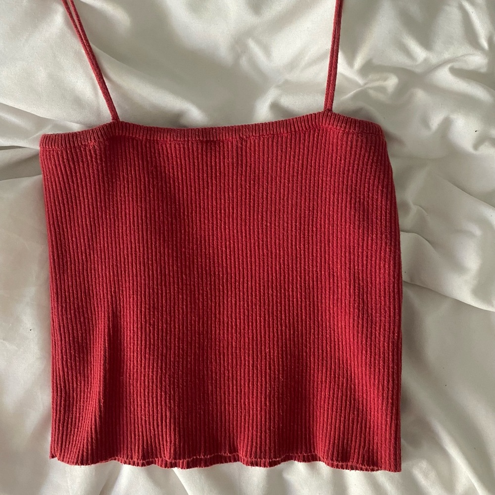 red brandy melville tank top